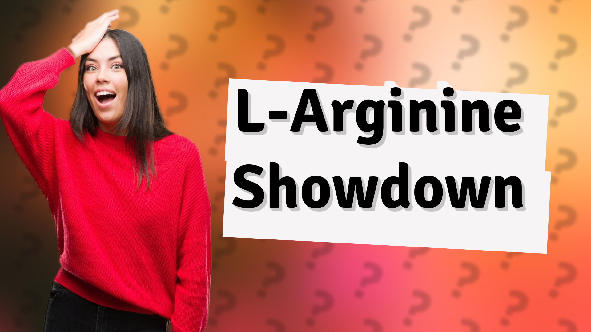 L-Arginine Showdown