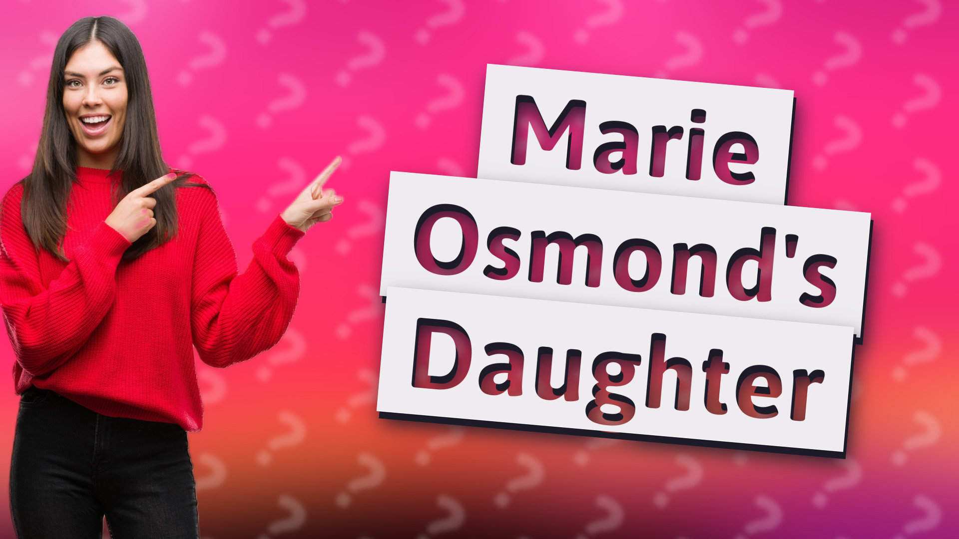 Marie Osmond's Daughter
