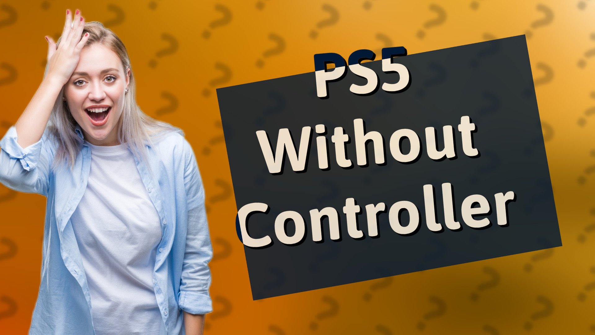 PS5 Without Controller