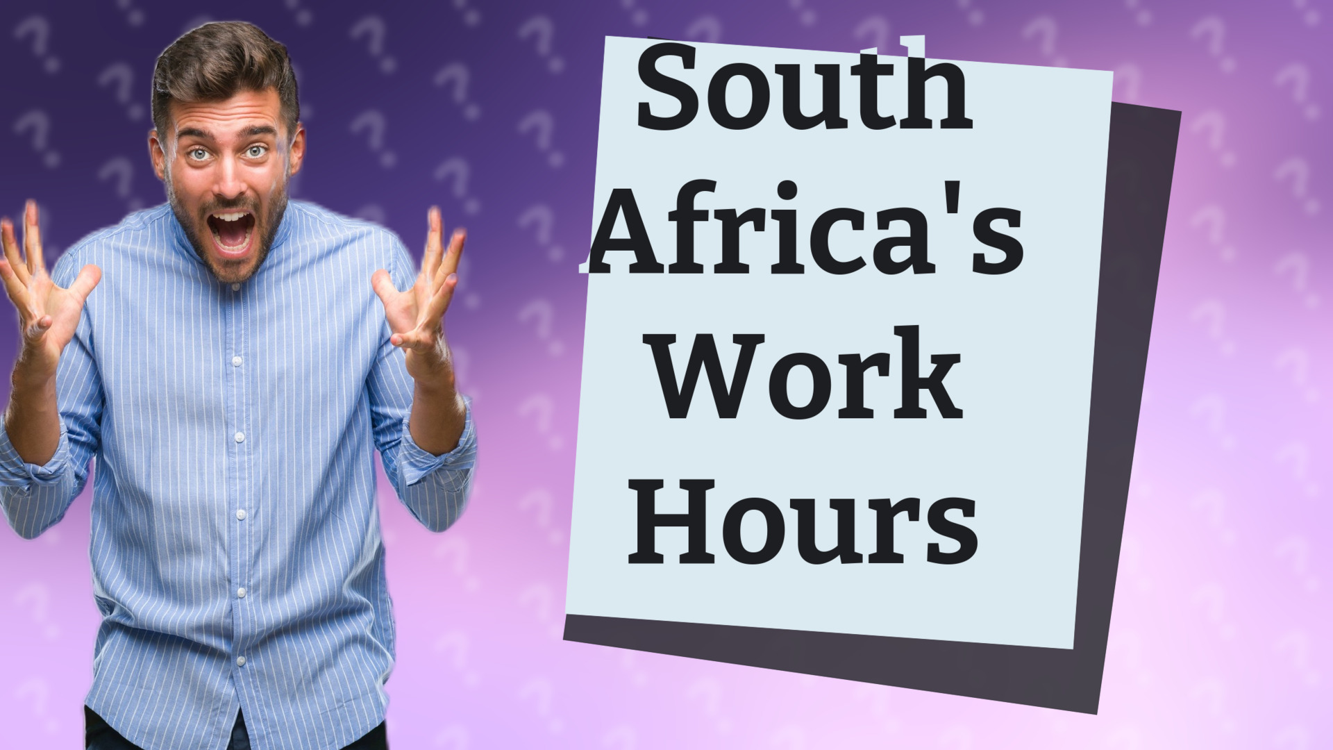 South Africa's Work Hours