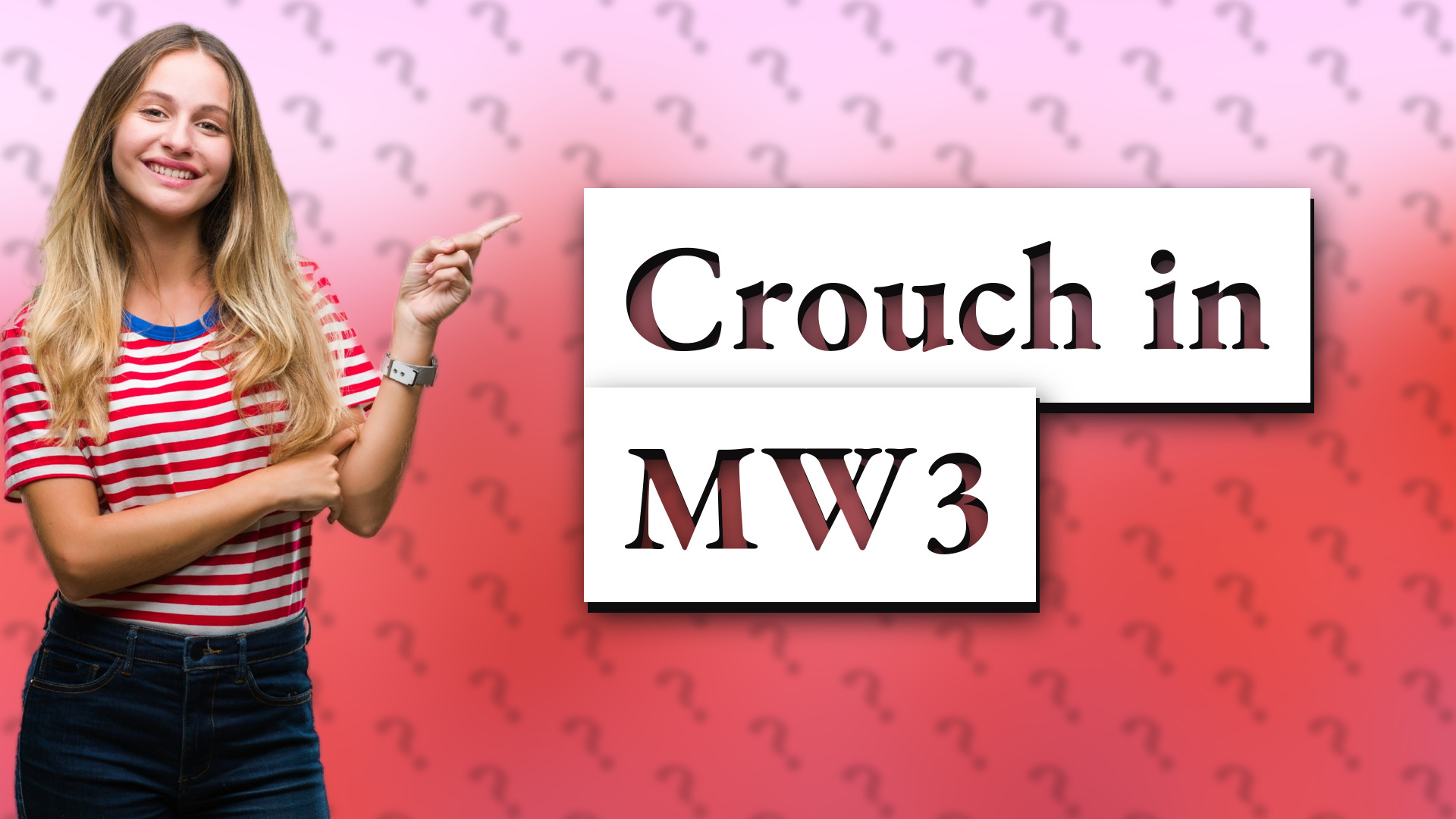 Crouch in MW3