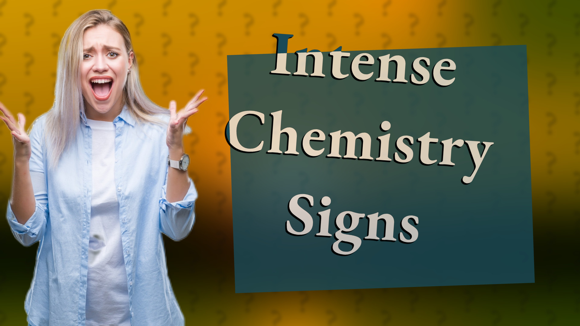 Intense Chemistry Signs
