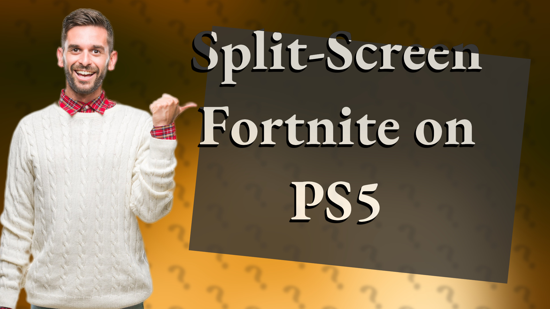 Split-Screen Fortnite on PS5