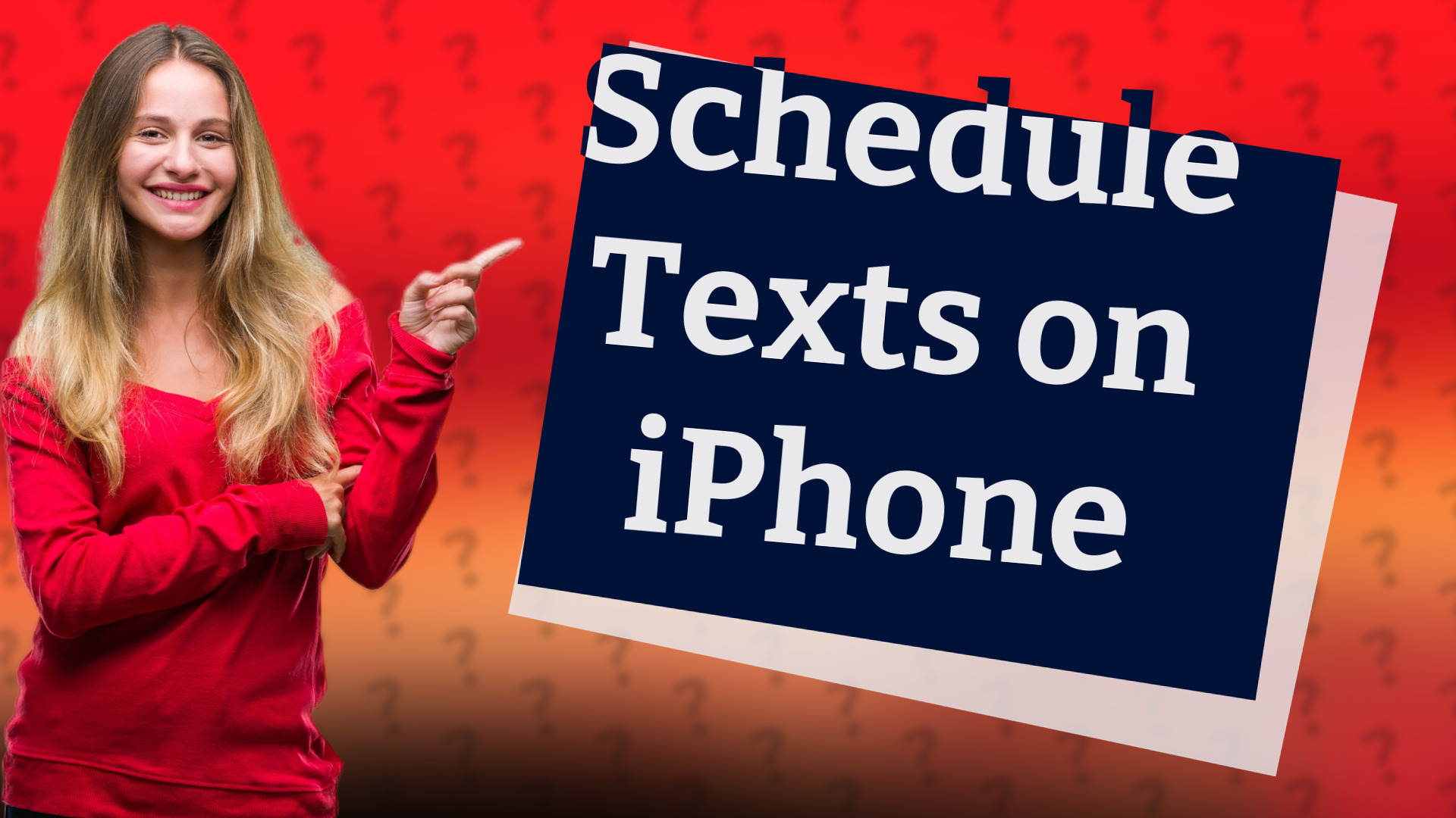 Schedule Texts on iPhone