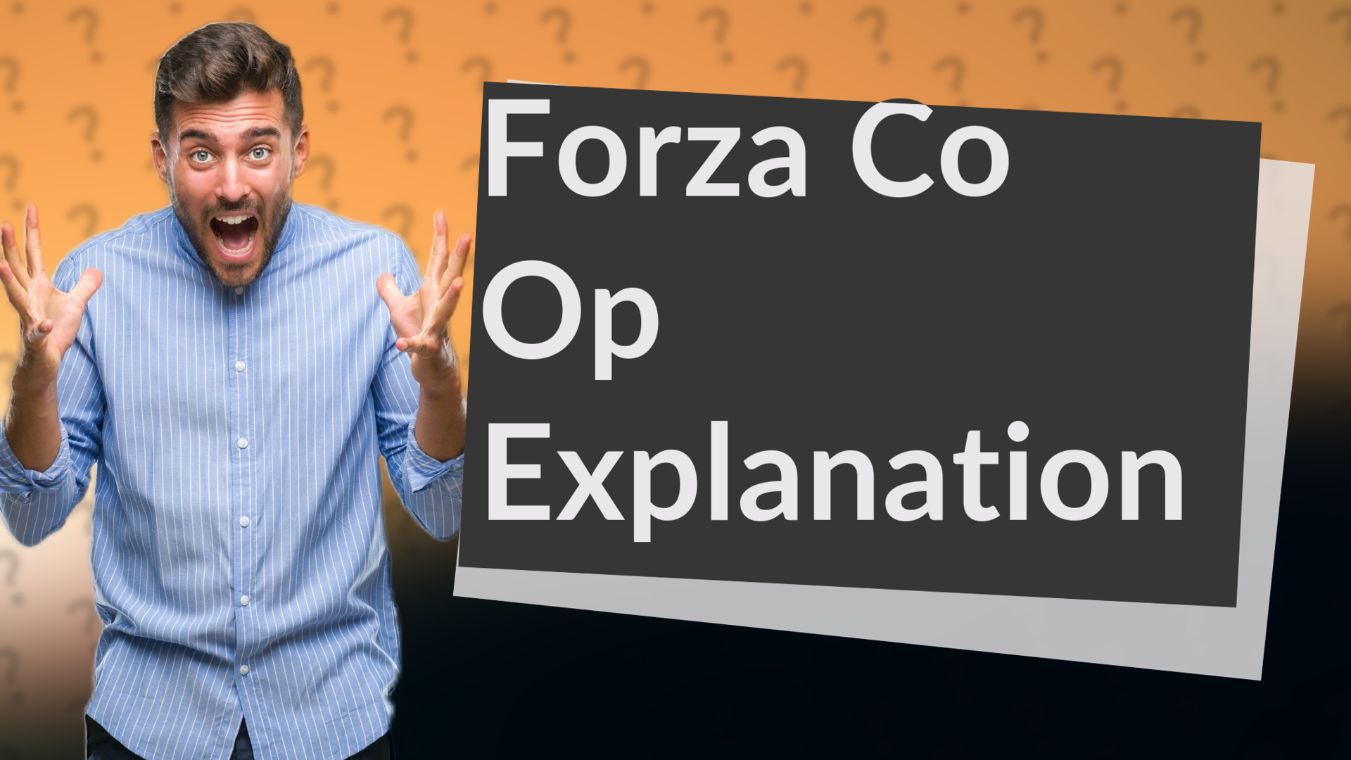 Forza Co Op Explanation