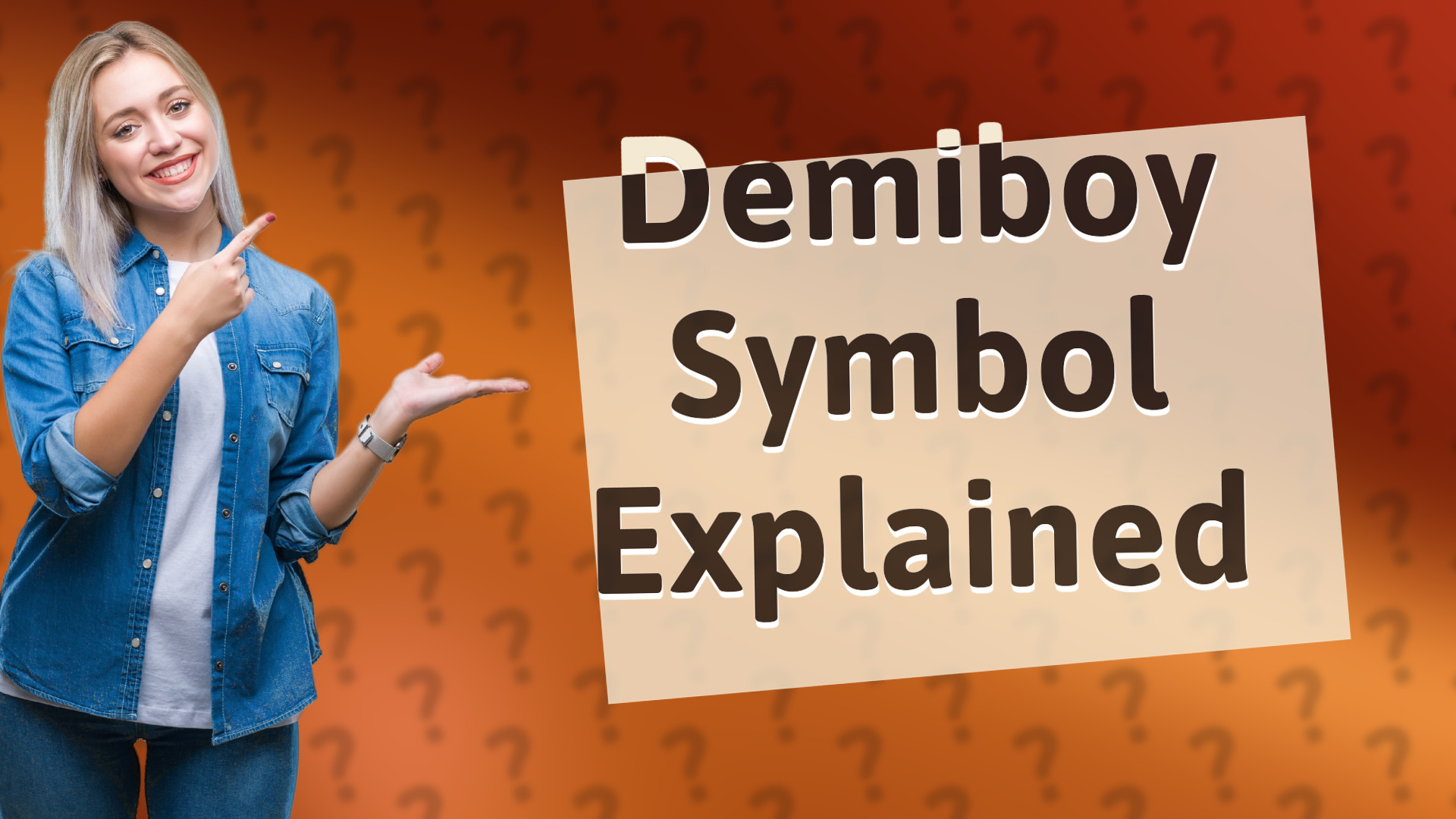 Demiboy Symbol Explained