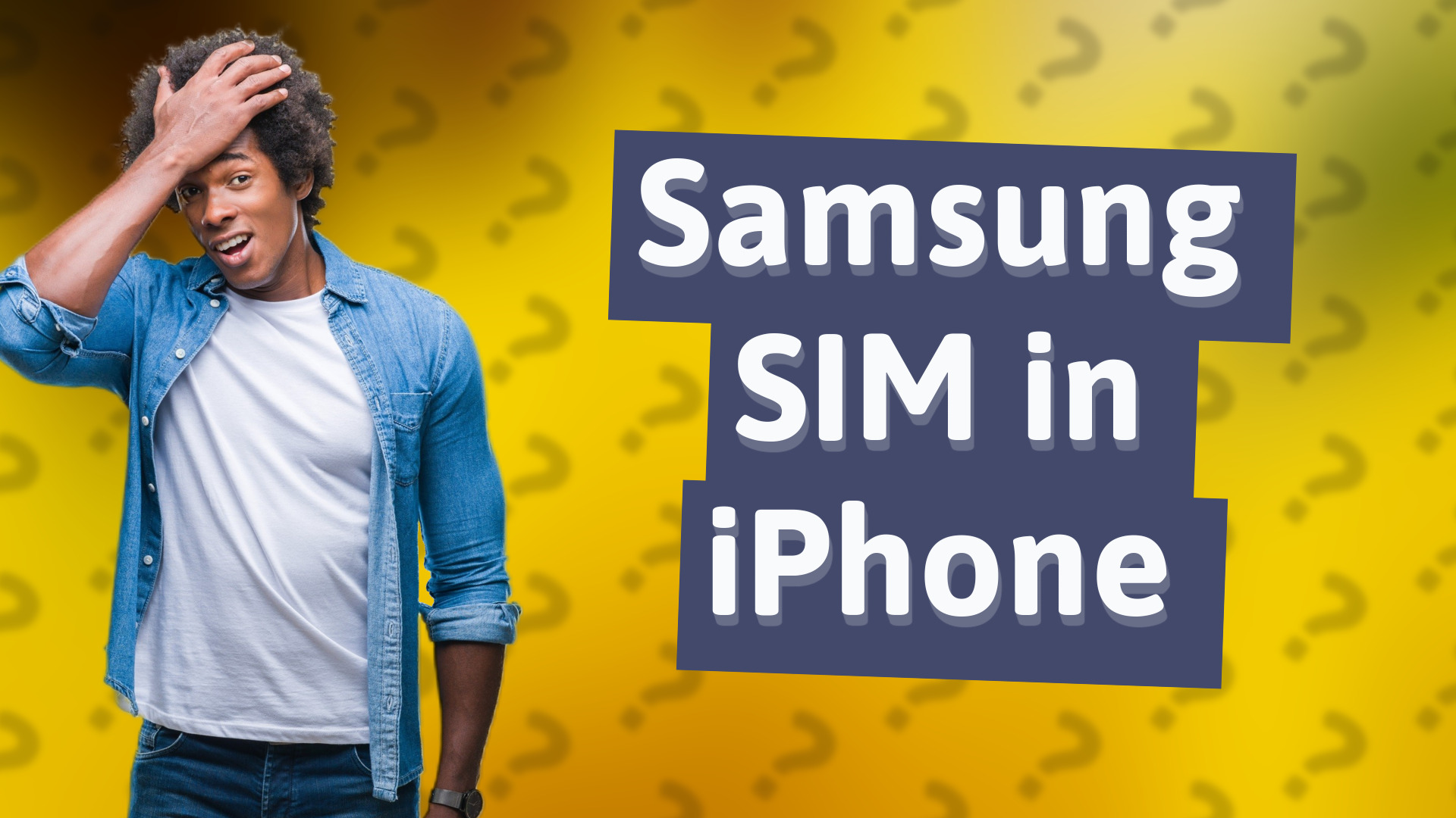 Samsung SIM in iPhone