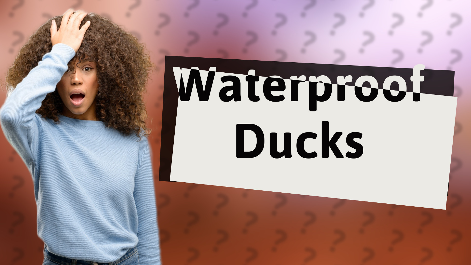 Waterproof Ducks