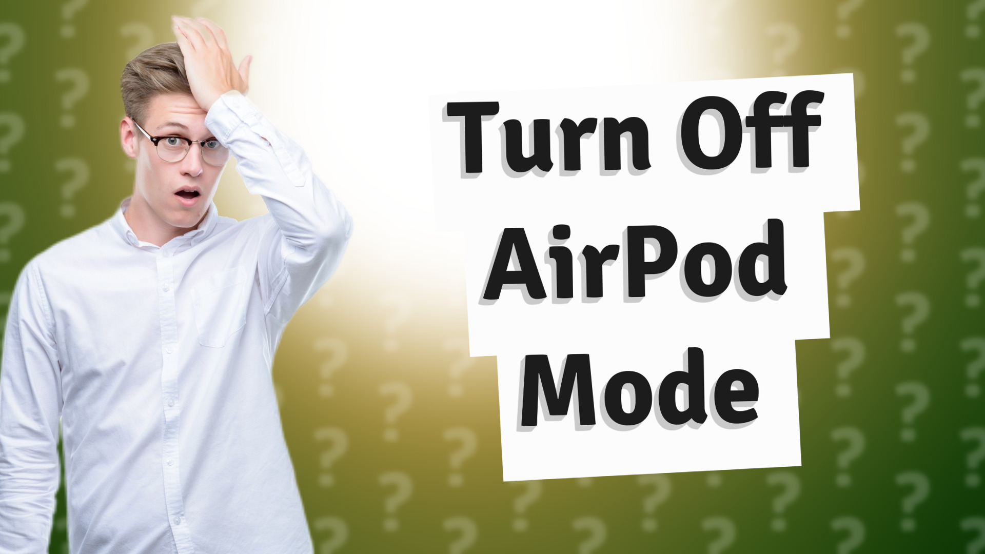 Turn Off AirPod Mode