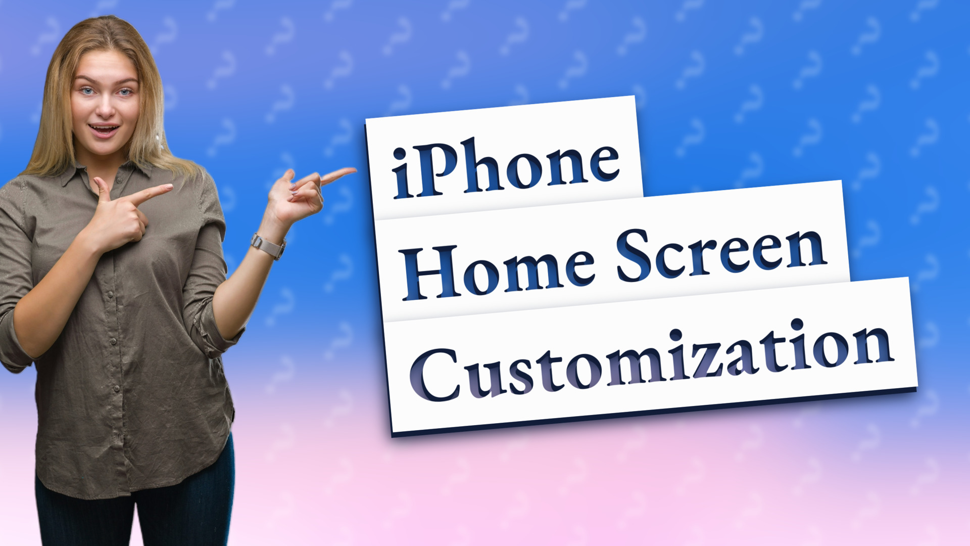 iPhone Home Screen Customization