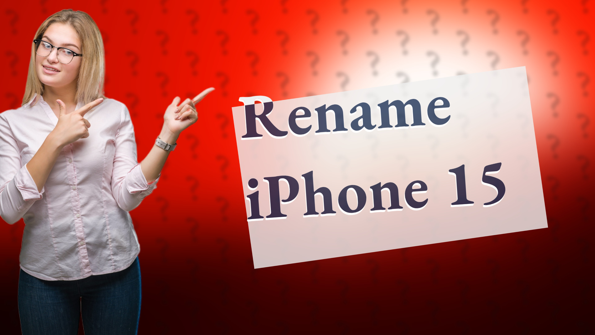 Rename iPhone 15