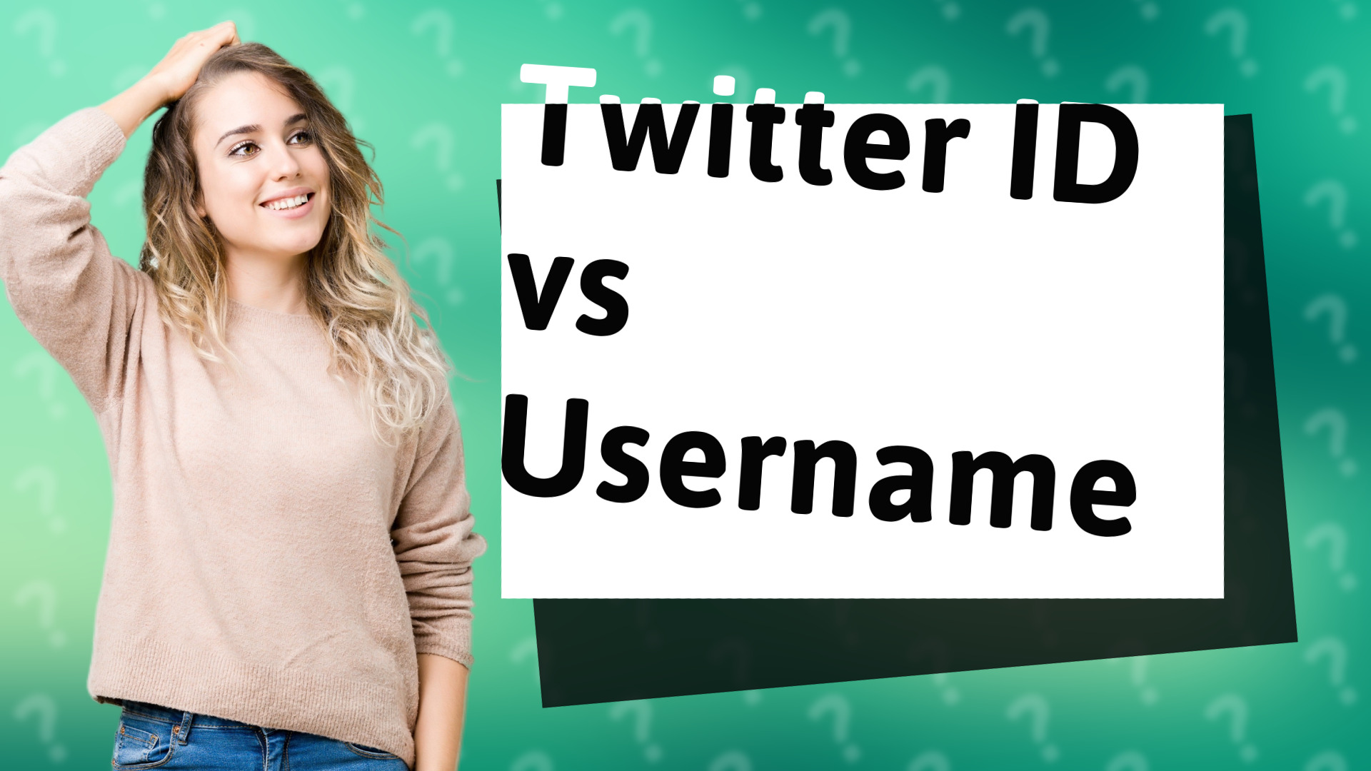 Twitter ID vs Username