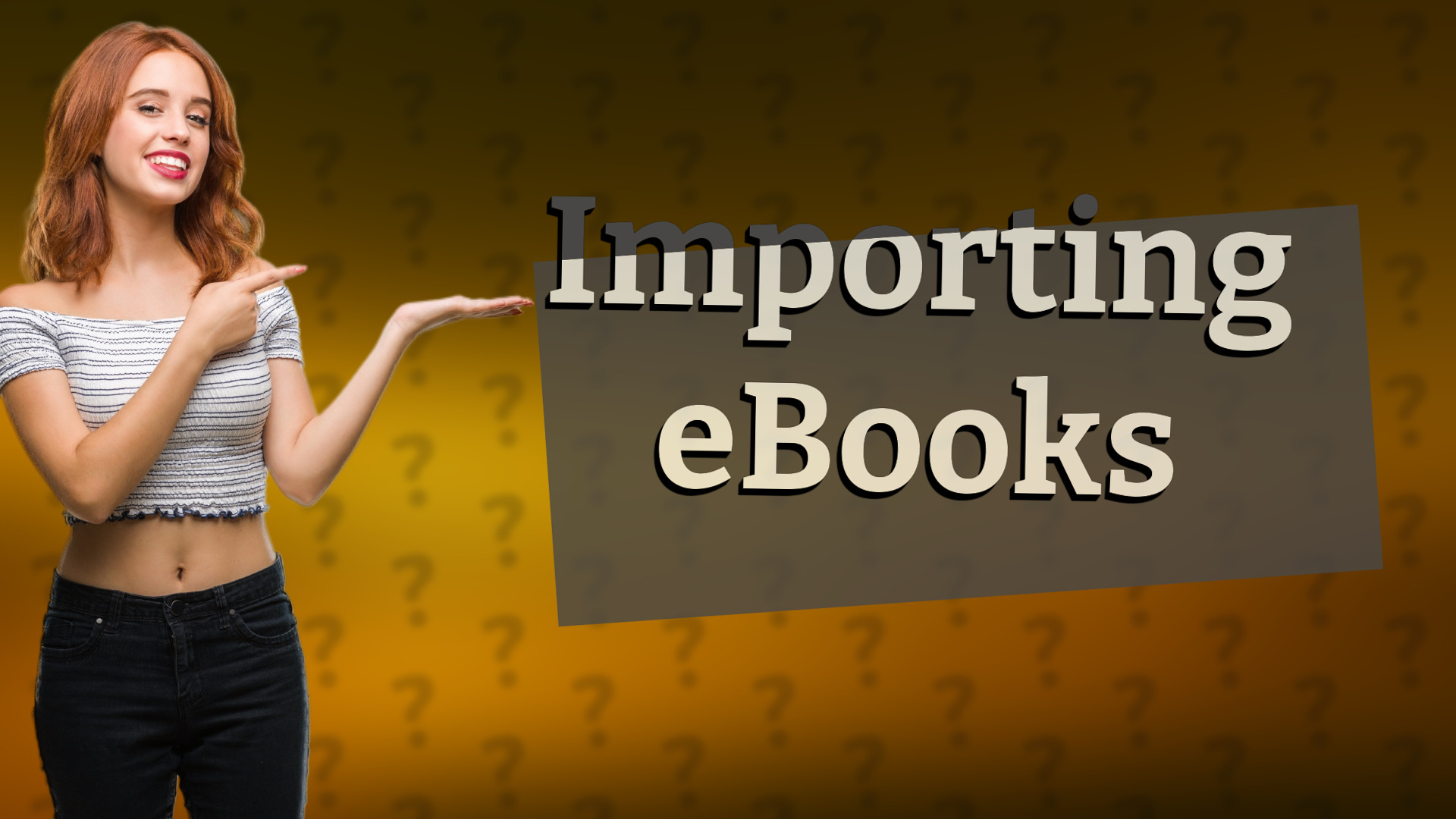Importing eBooks