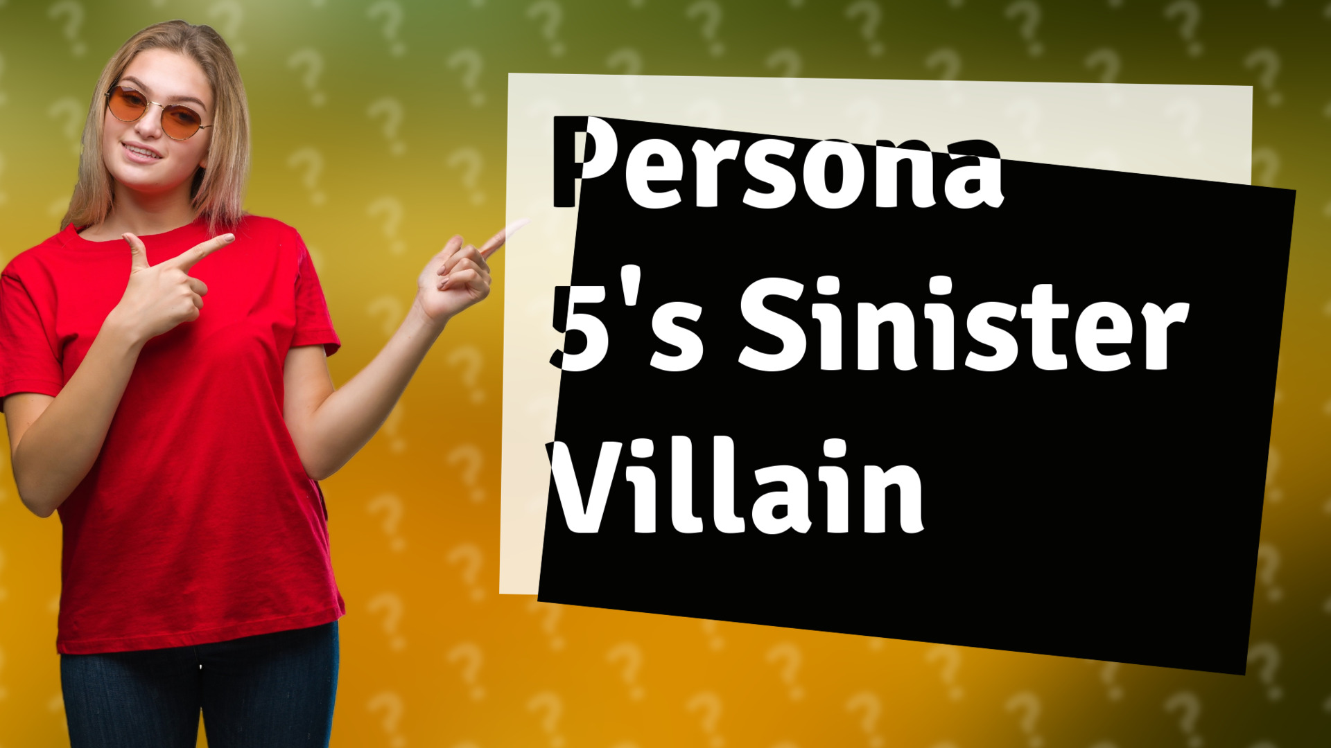 Persona 5's Sinister Villain
