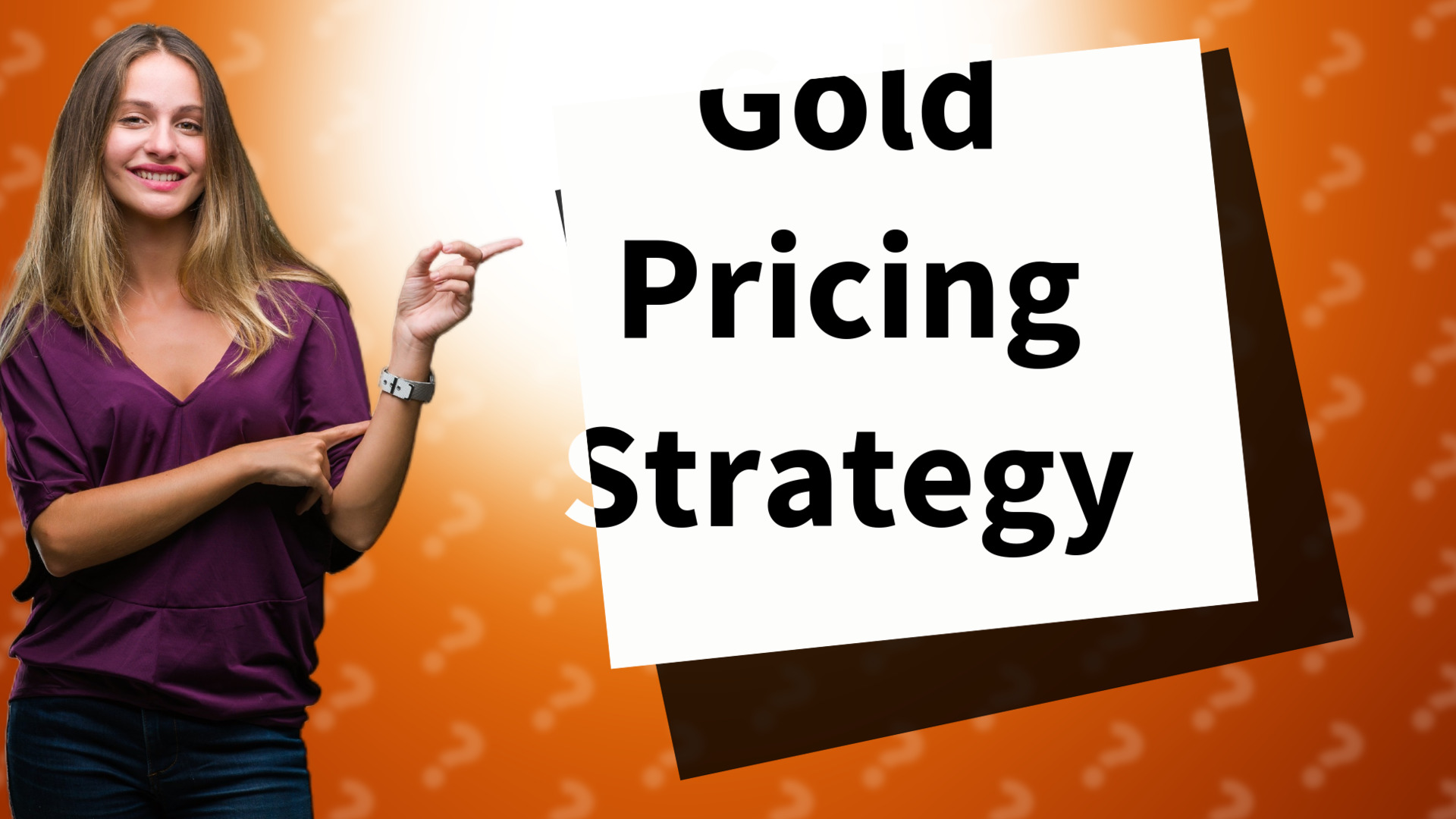 Gold Pricing Strategy