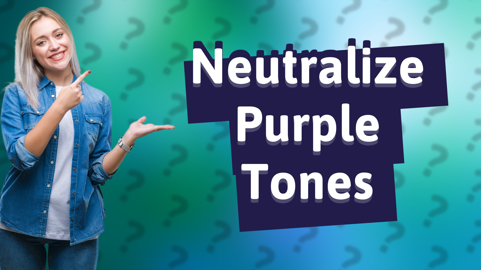 Neutralize Purple Tones