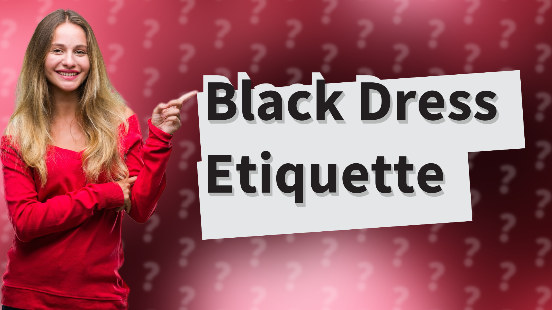 Black Dress Etiquette