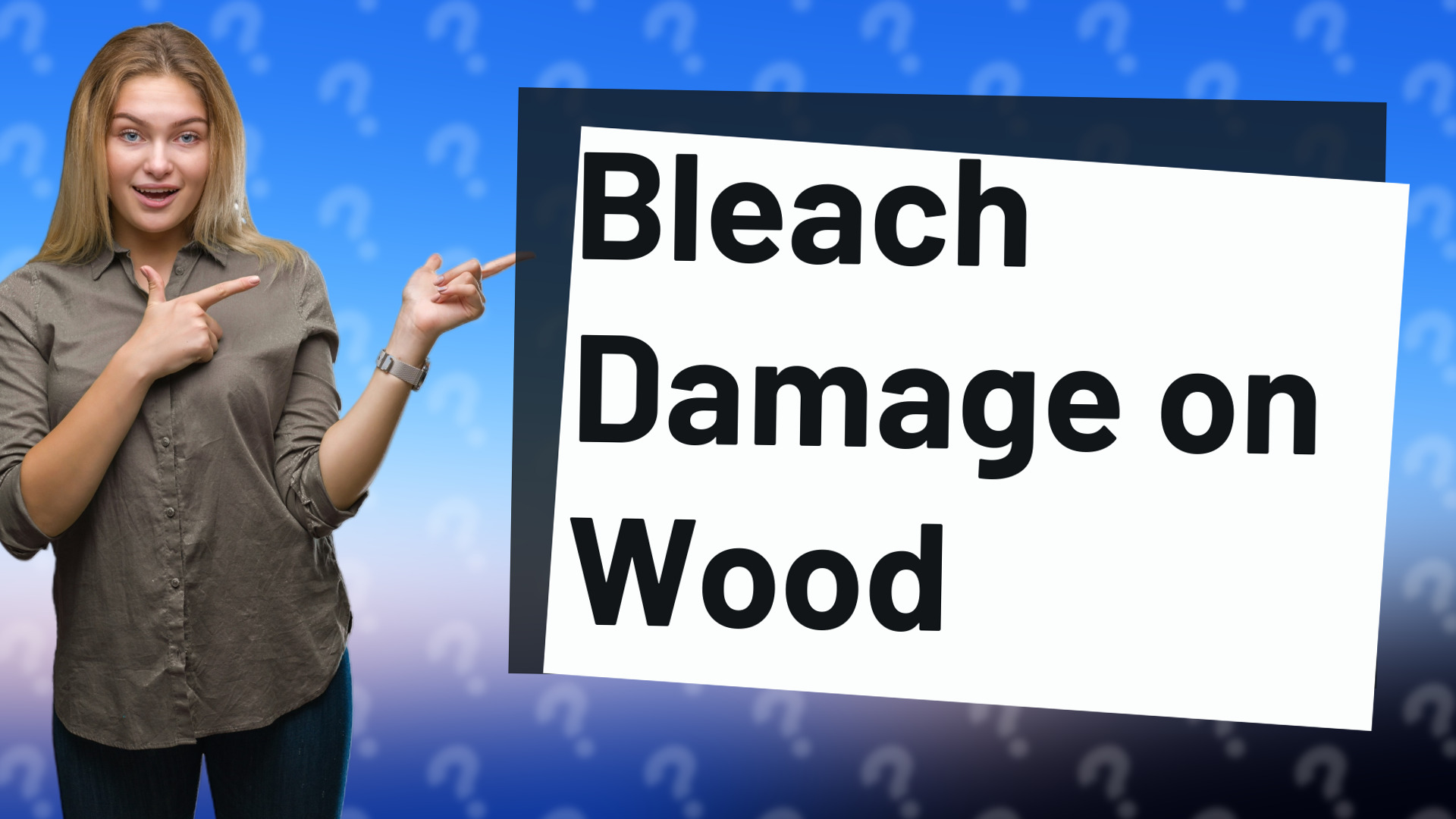 Bleach Damage on Wood