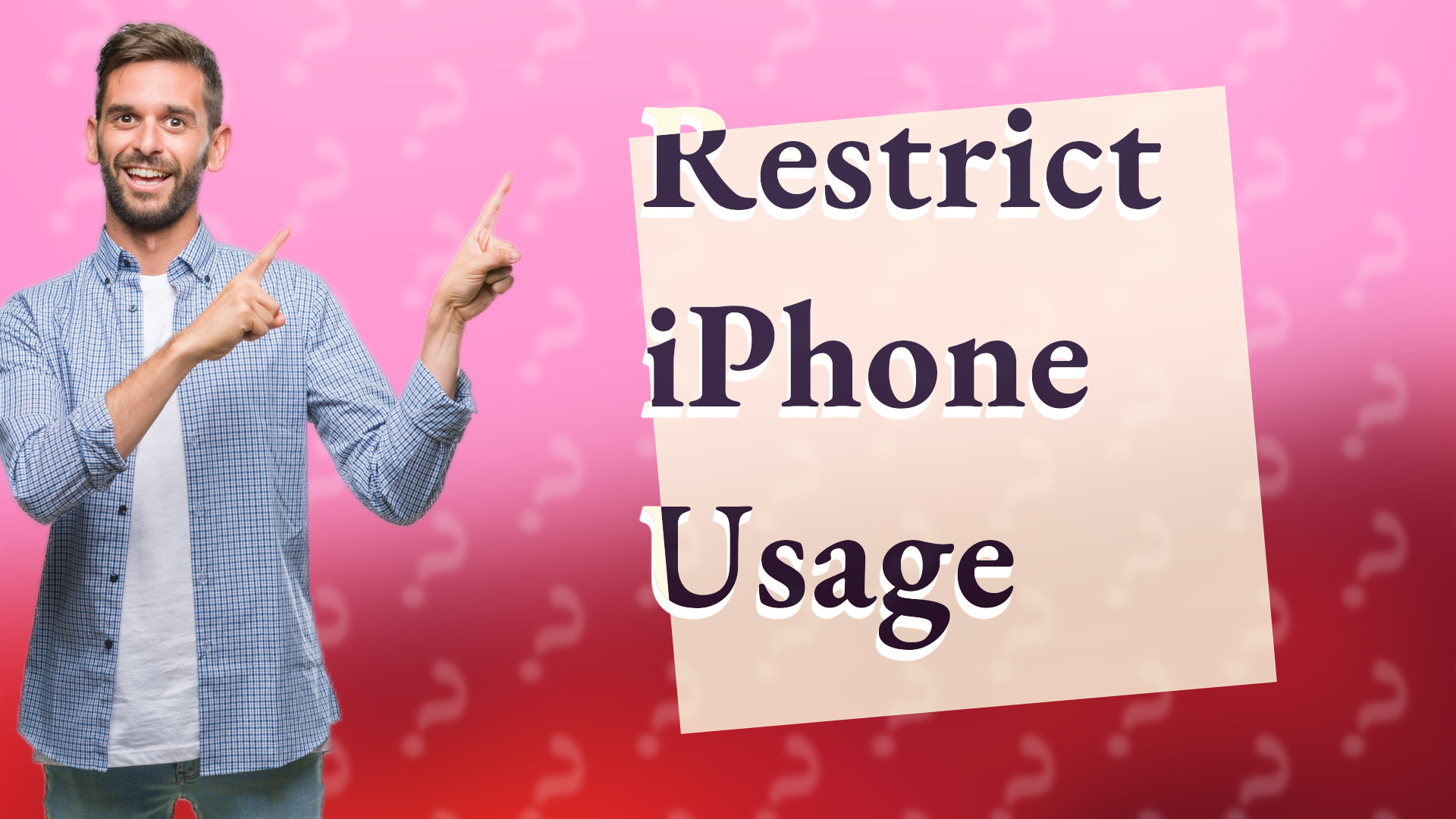 Restrict iPhone Usage