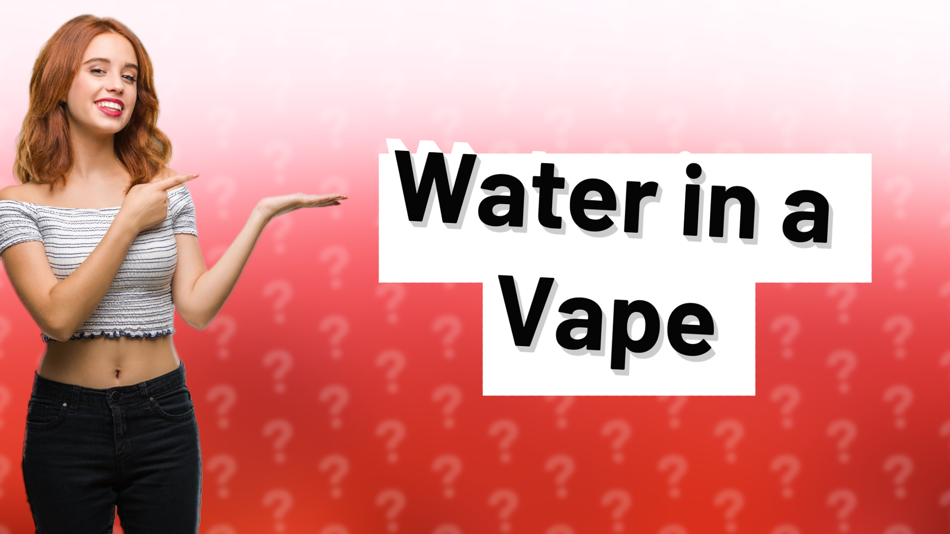 Water in a Vape