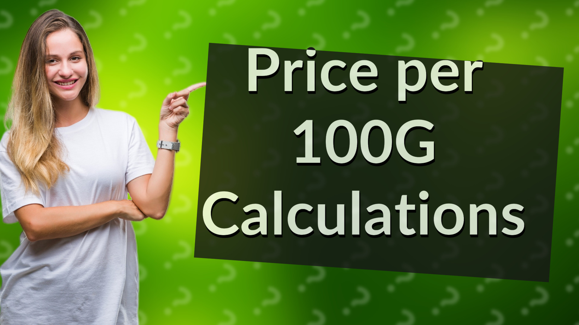 Price per 100G Calculations