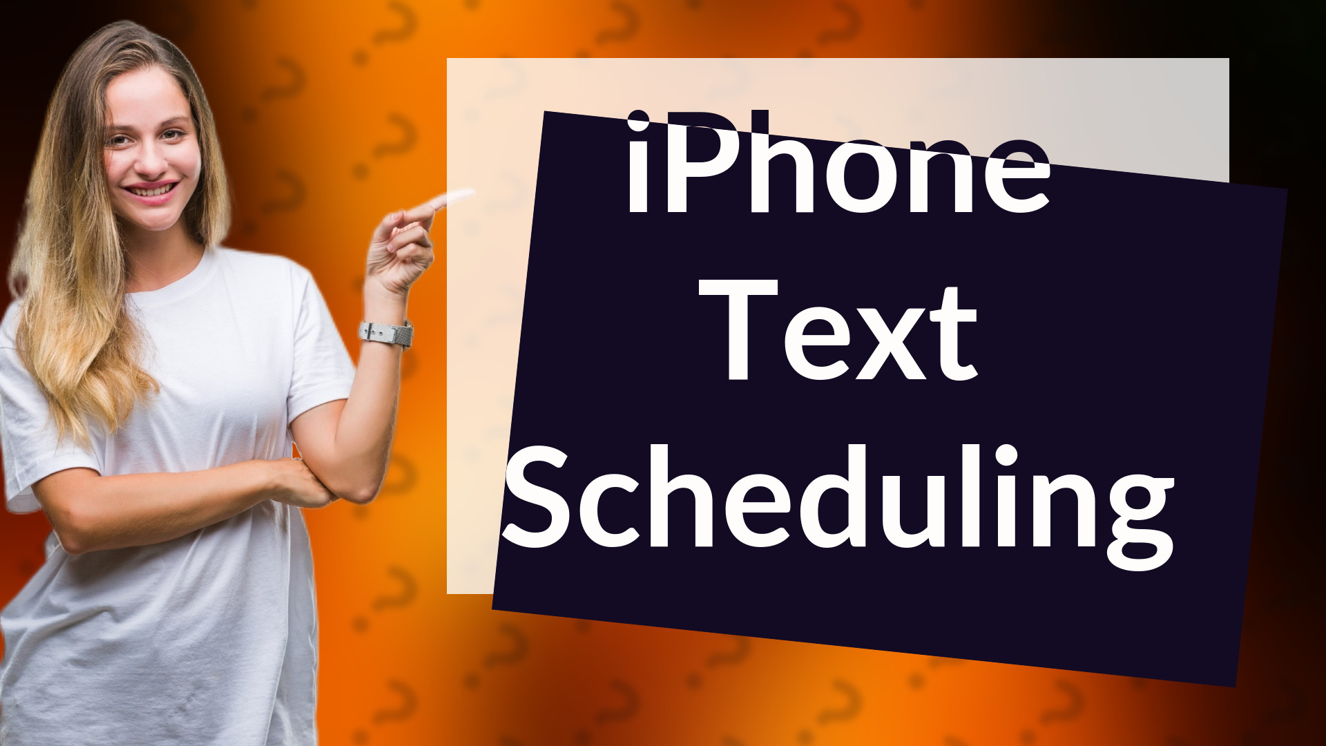 iPhone Text Scheduling