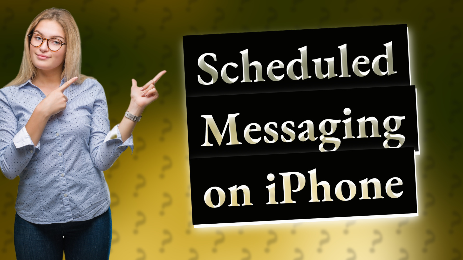 Scheduled Messaging on iPhone