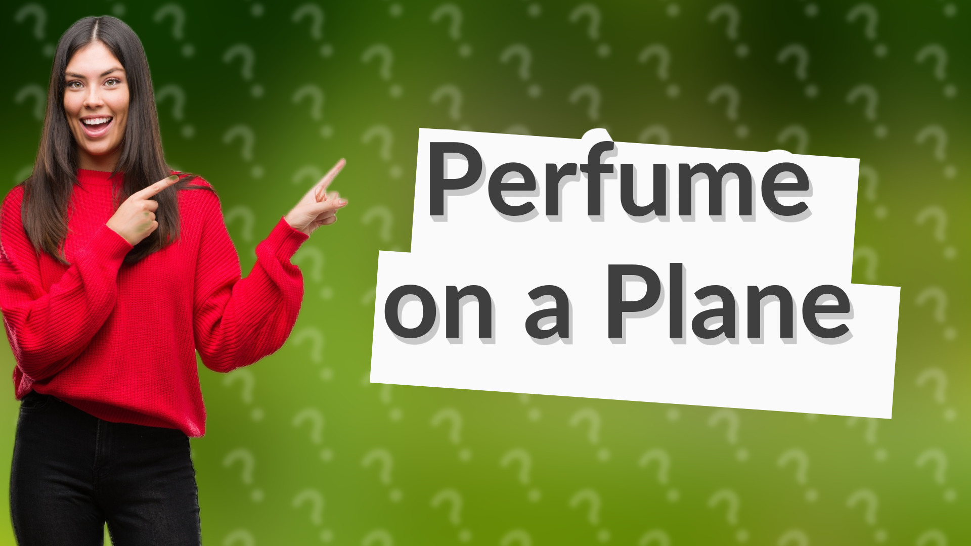 Perfume on a Plane