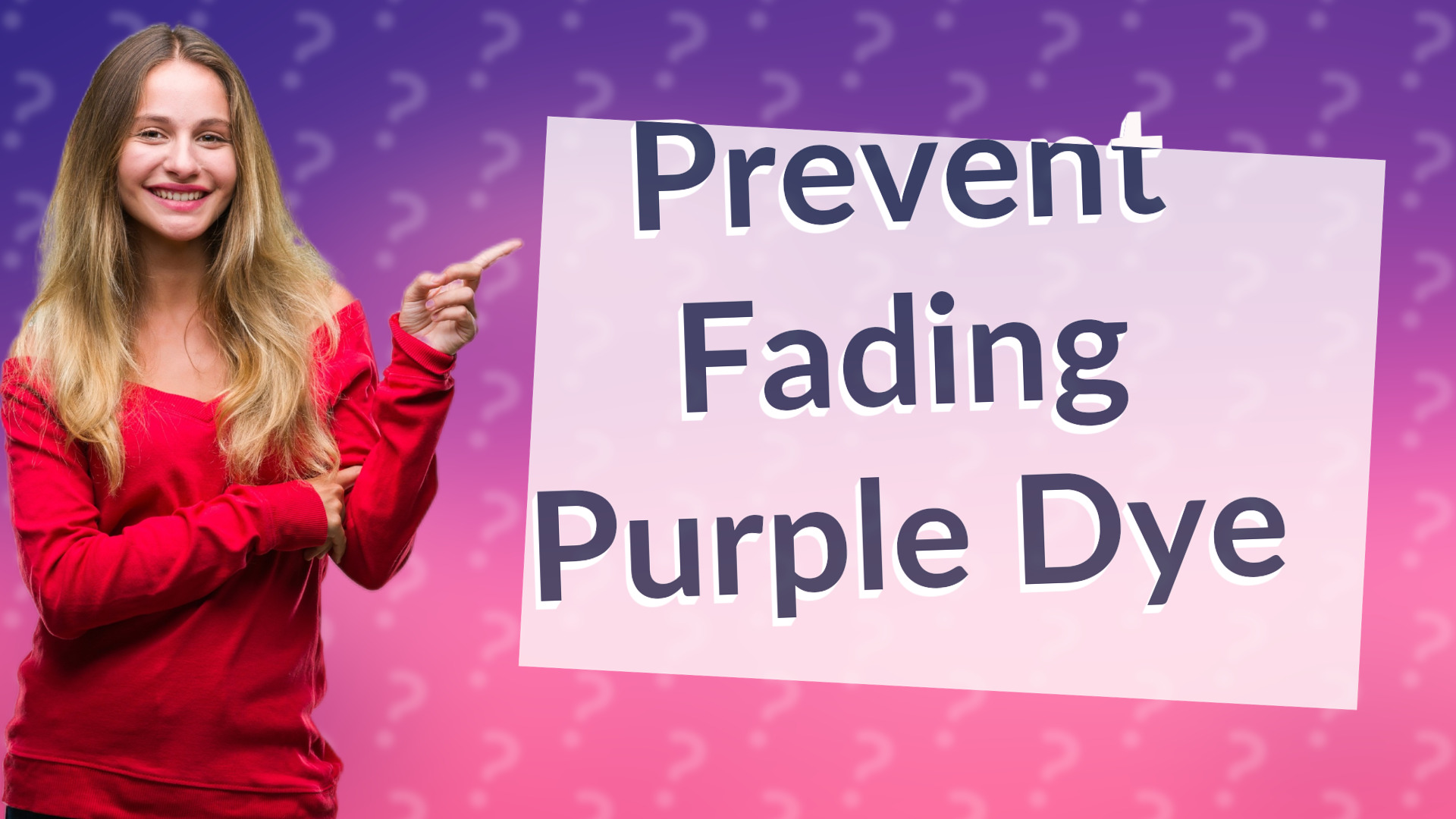 Prevent Fading Purple Dye