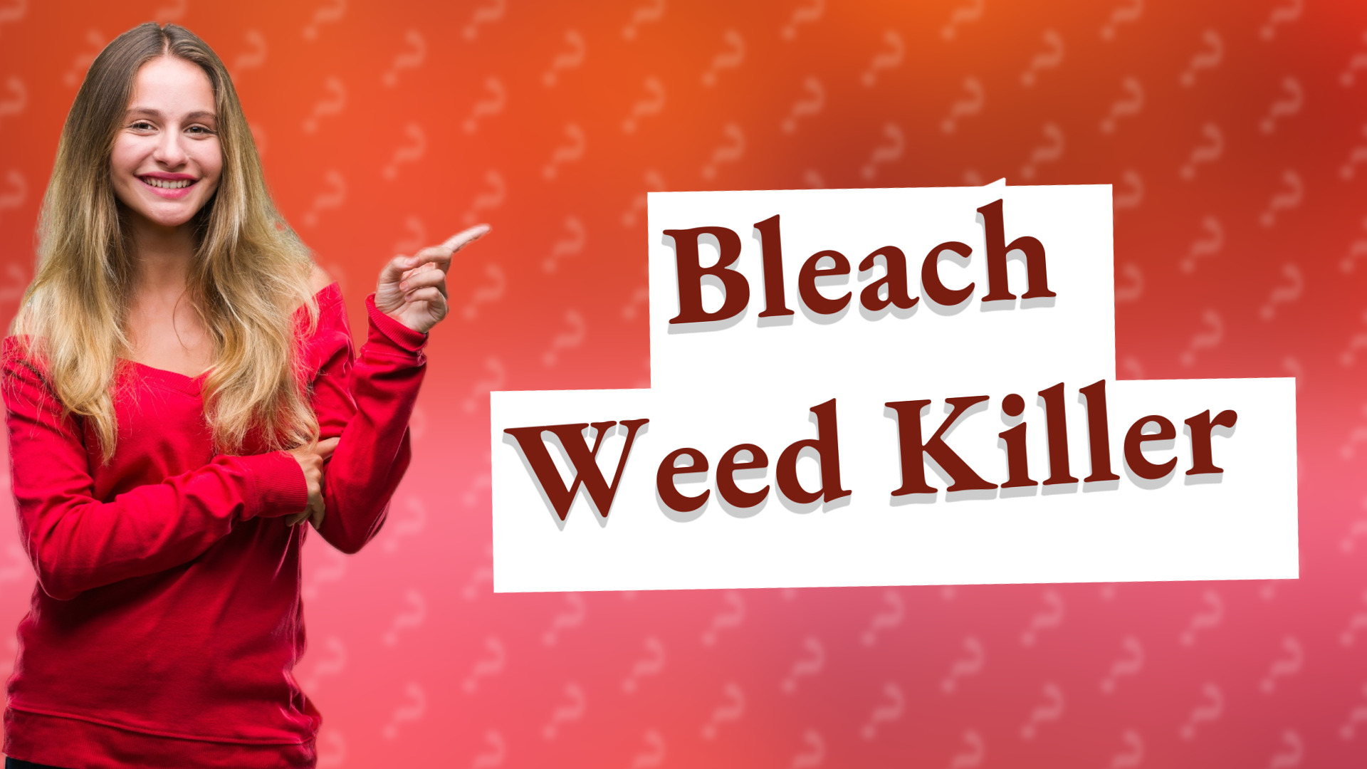 Bleach Weed Killer