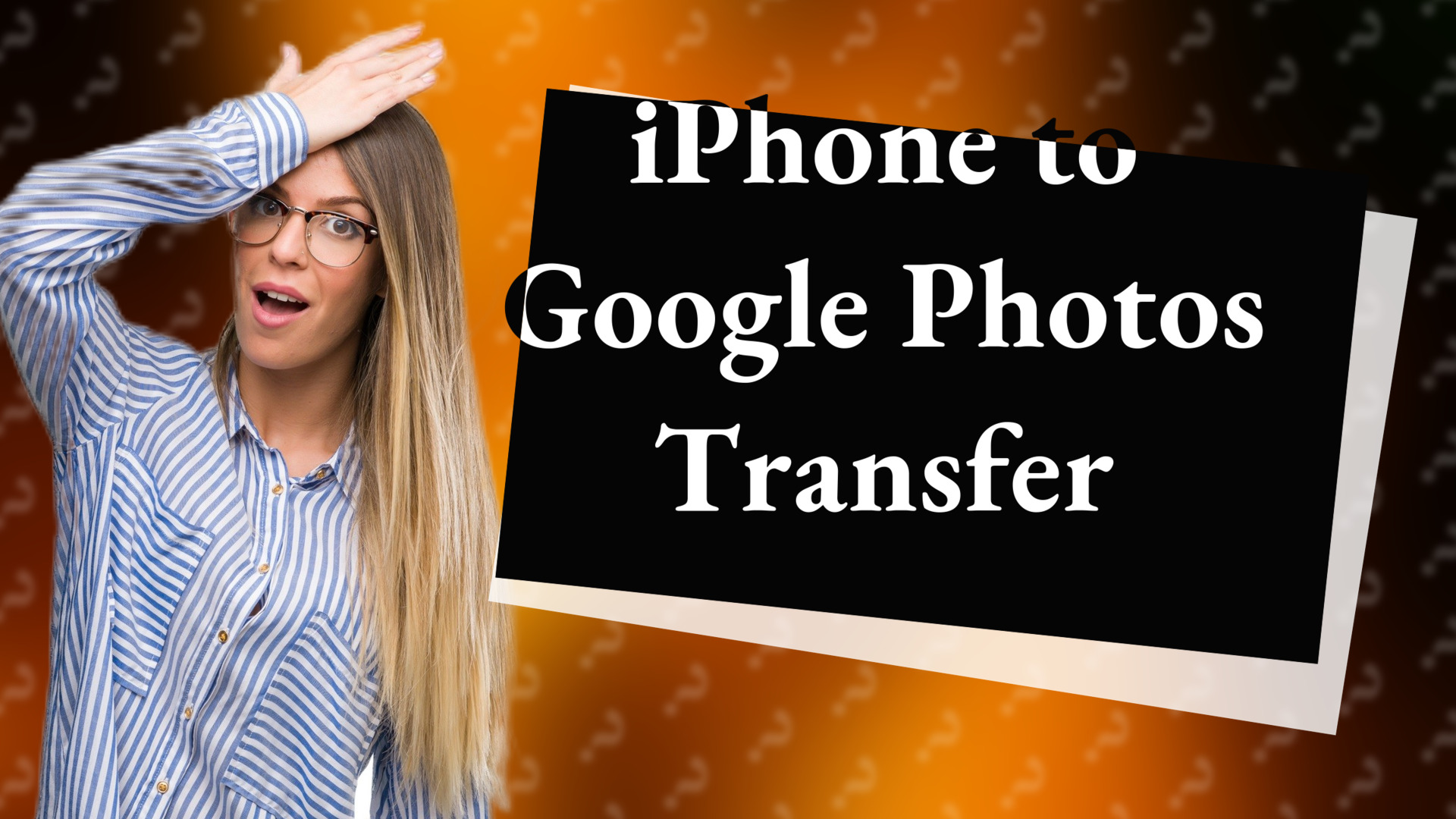 iPhone to Google Photos Transfer