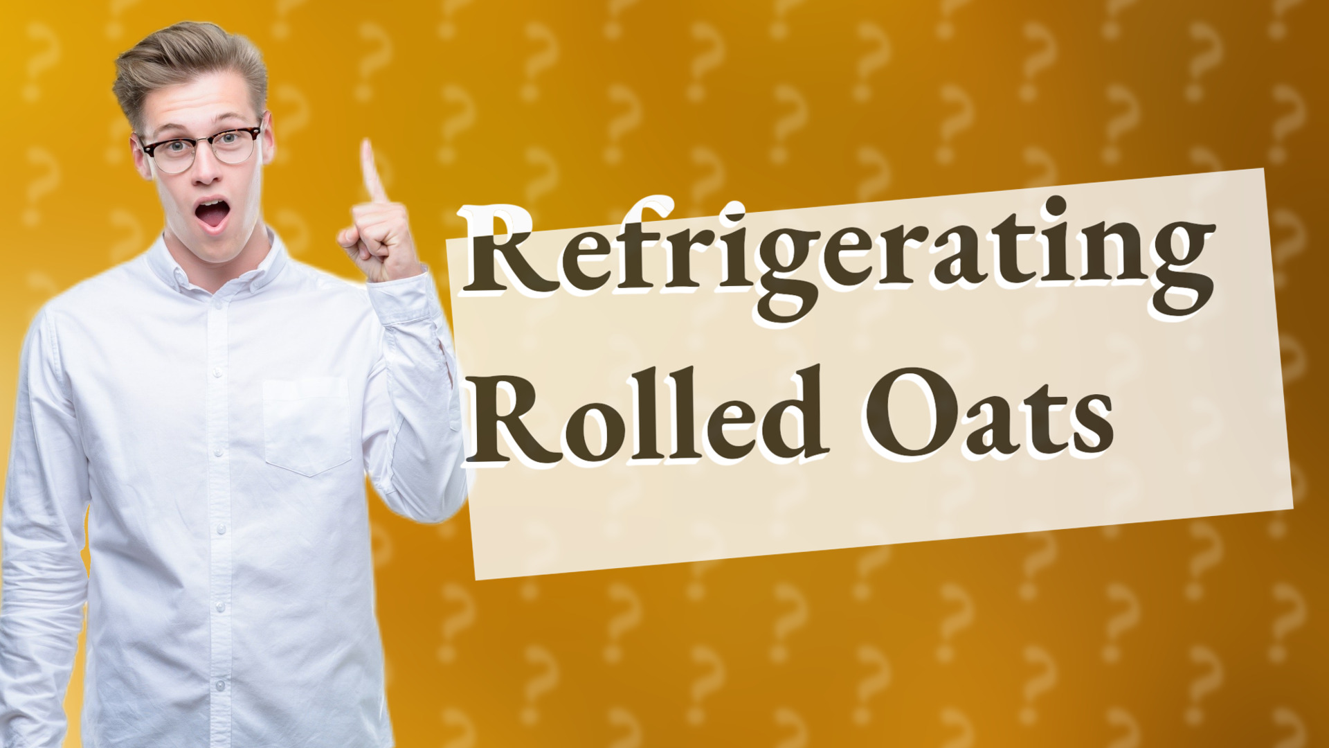 Refrigerating Rolled Oats