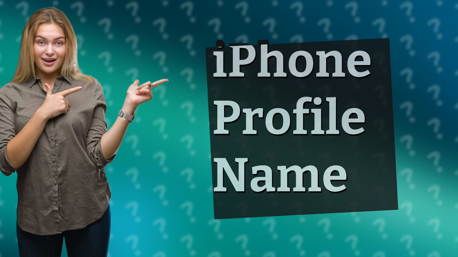 iPhone Profile Name