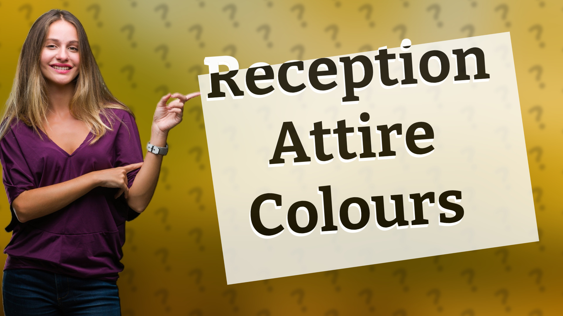 Reception Attire Colours