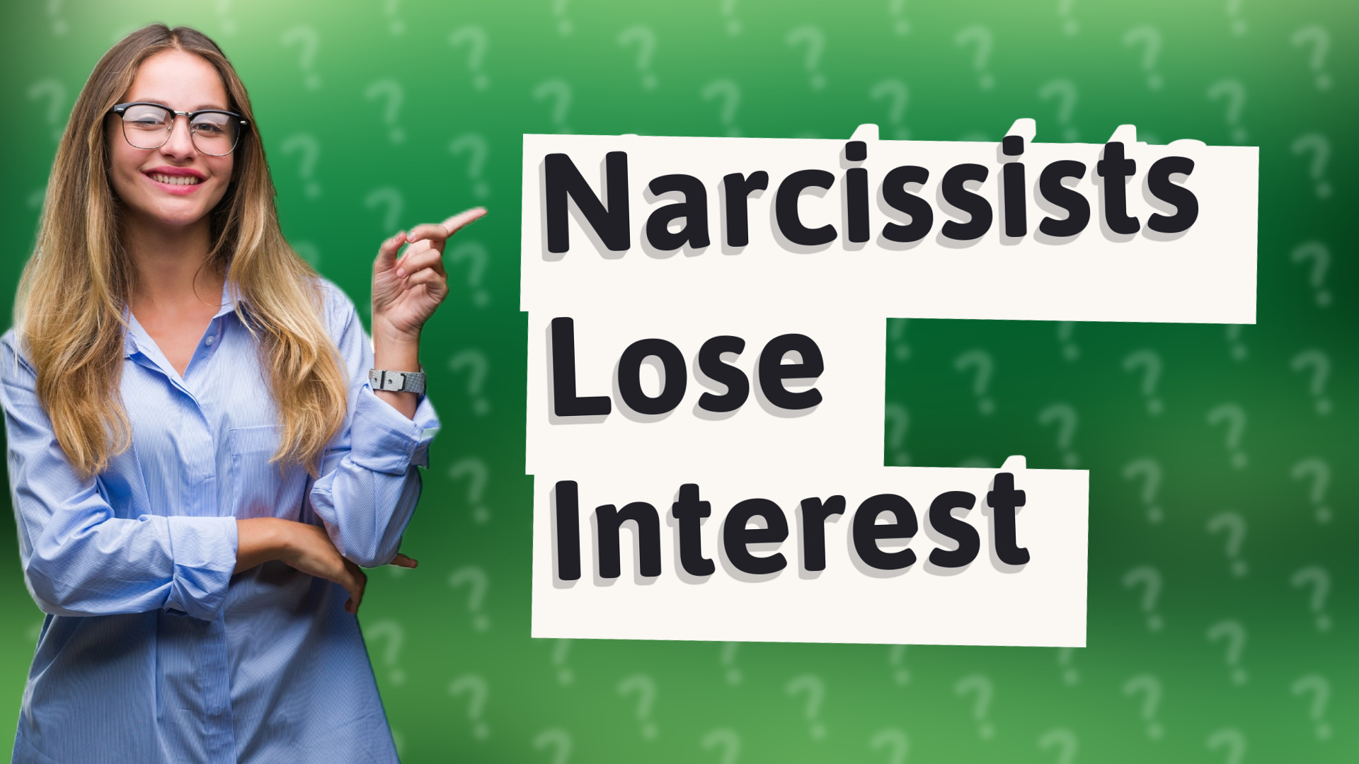 Narcissists Lose Interest