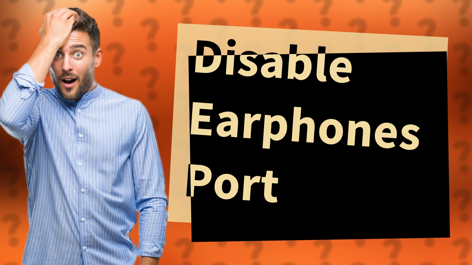 Disable Earphones Port