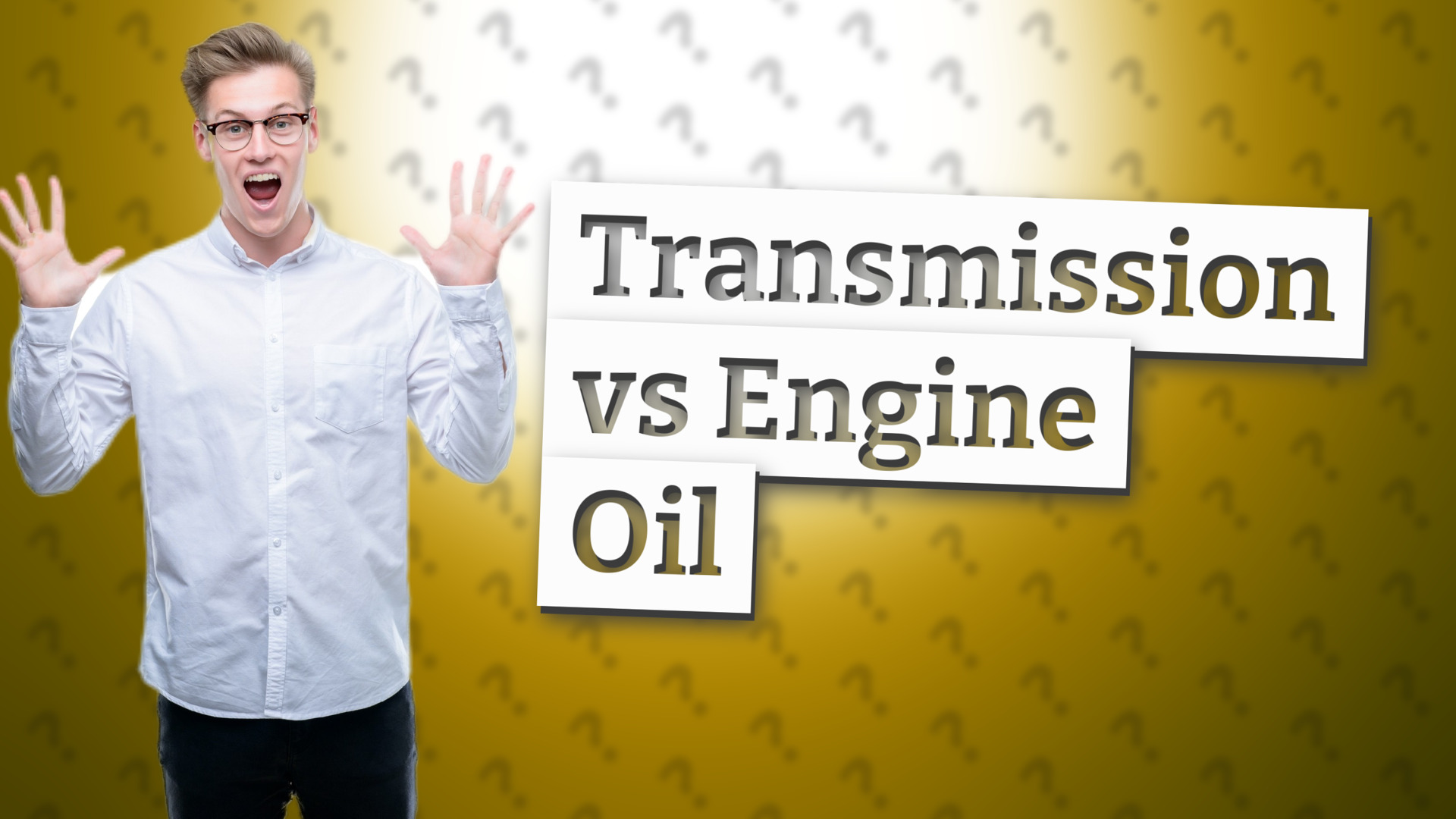 Transmission vs Engine Oil