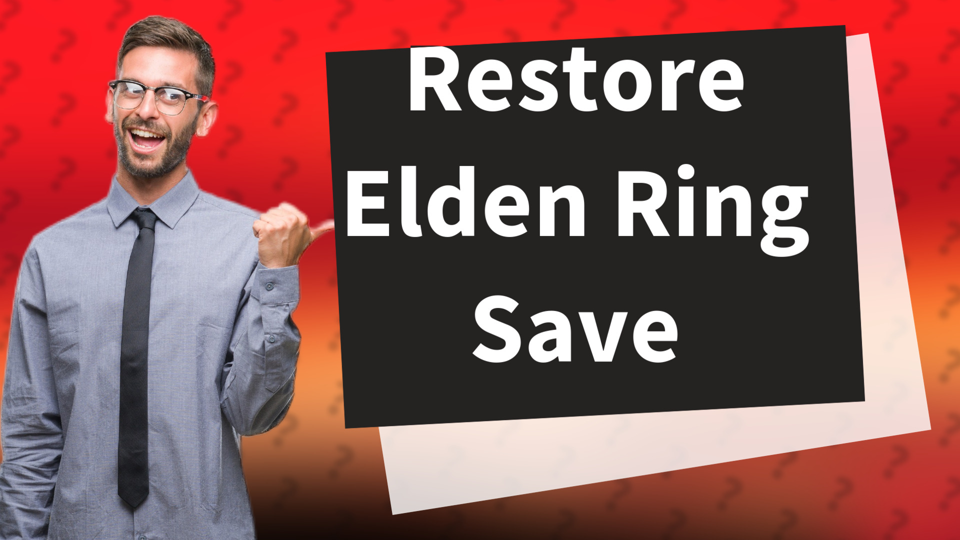 Restore Elden Ring Save