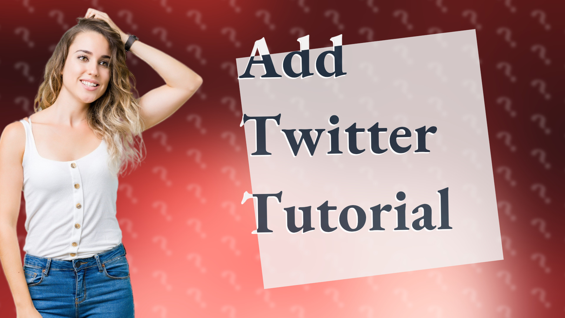 Add Twitter Tutorial