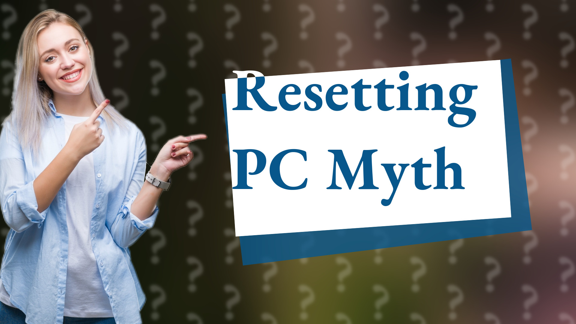 Resetting PC Myth