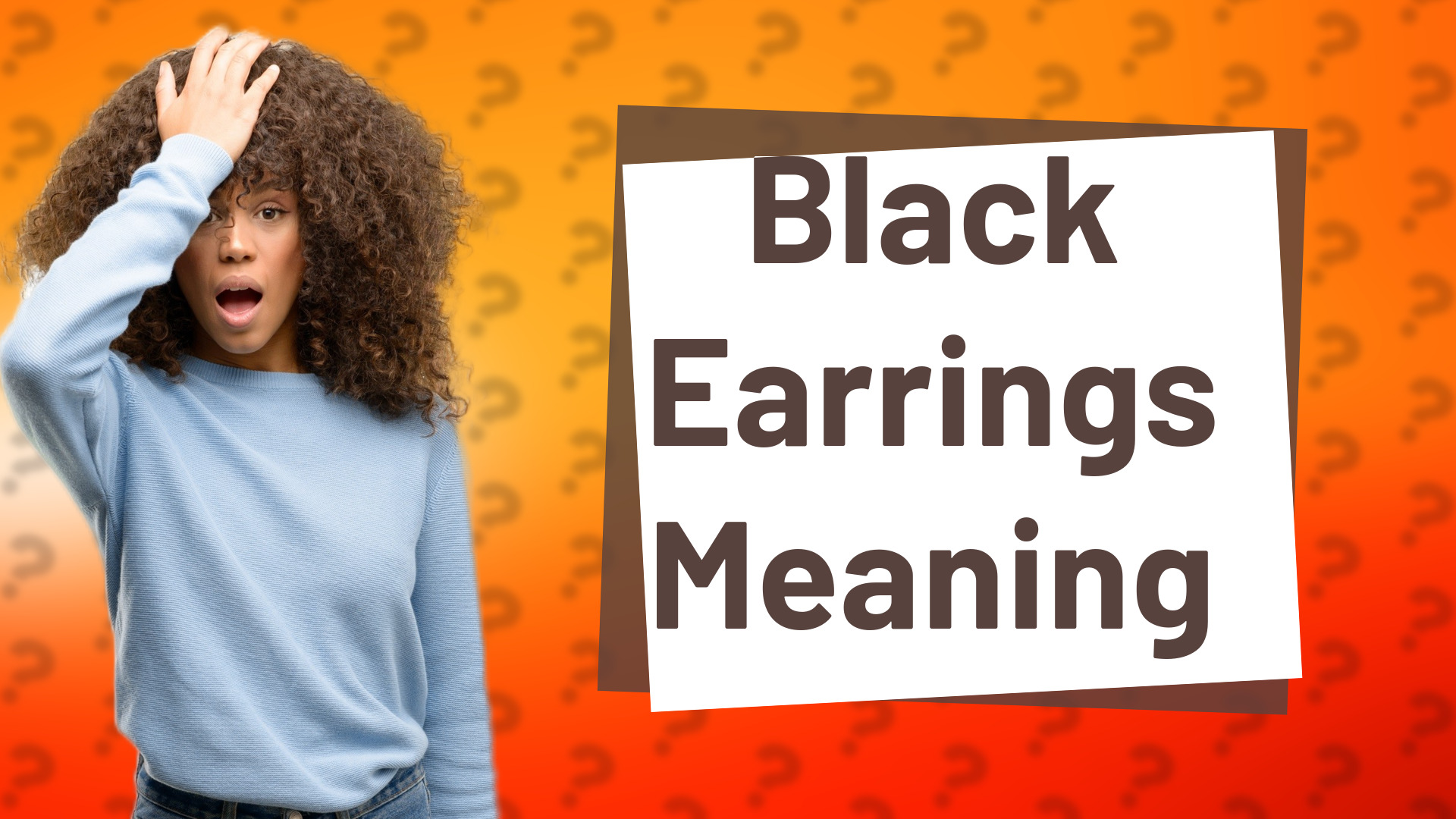 Black Earrings Meaning
