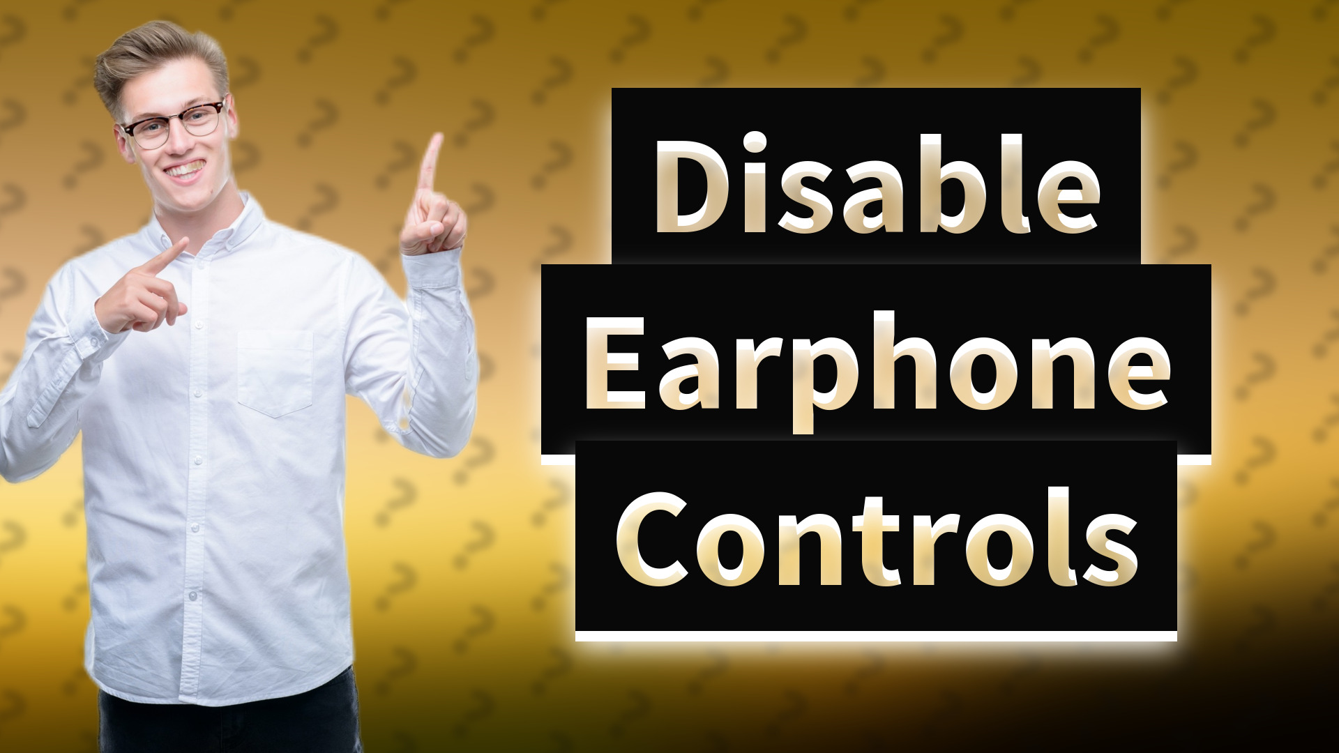 Disable Earphone Controls