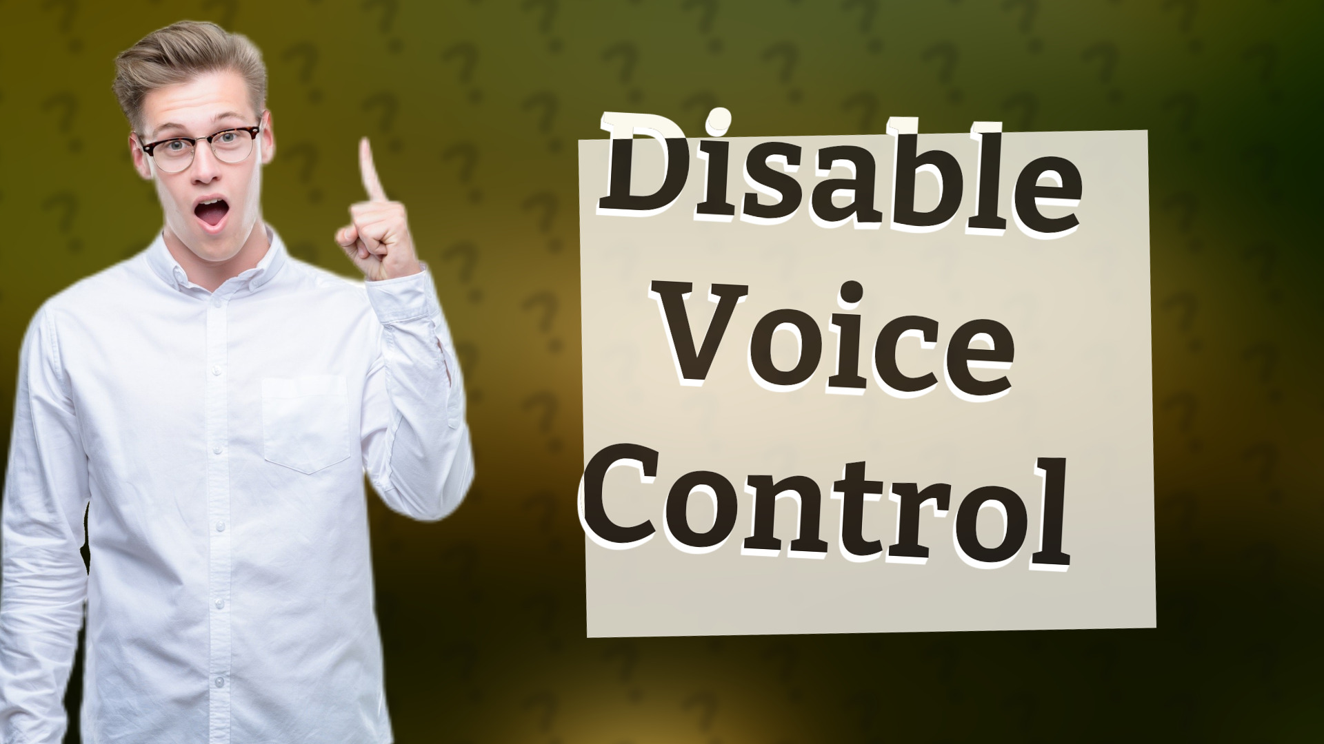 Disable Voice Control