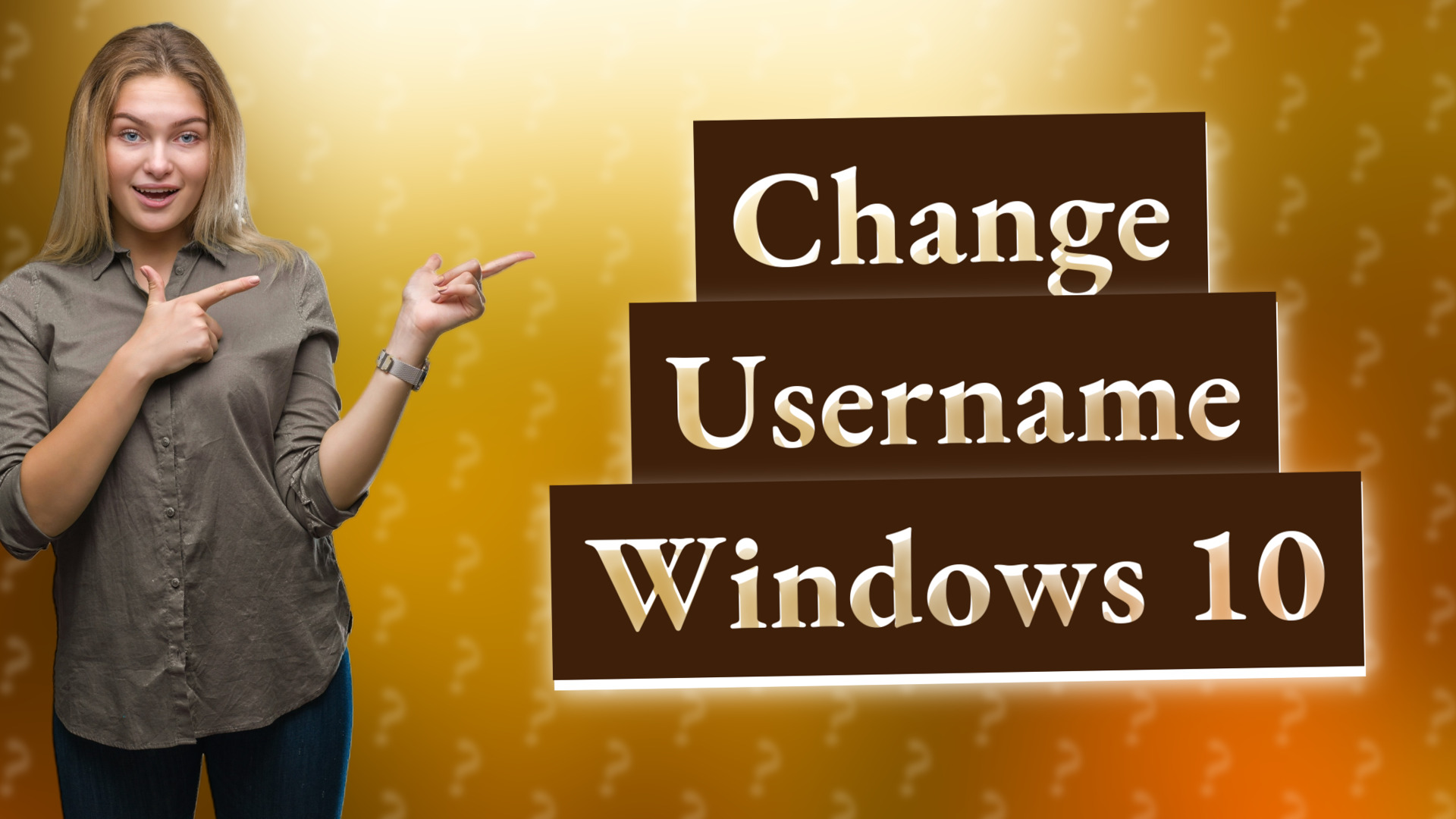 Change Username Windows 10