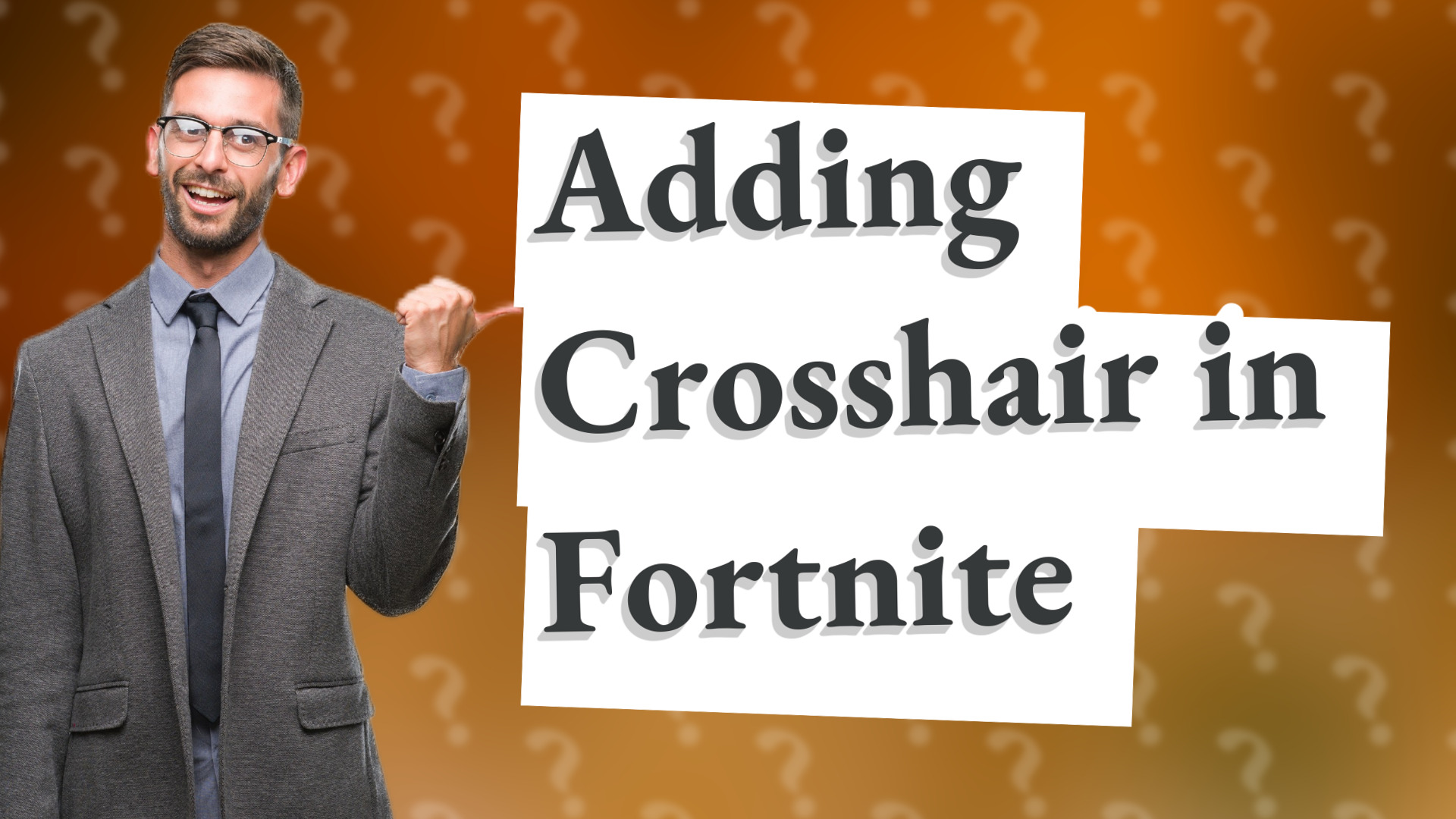 Adding Crosshair in Fortnite
