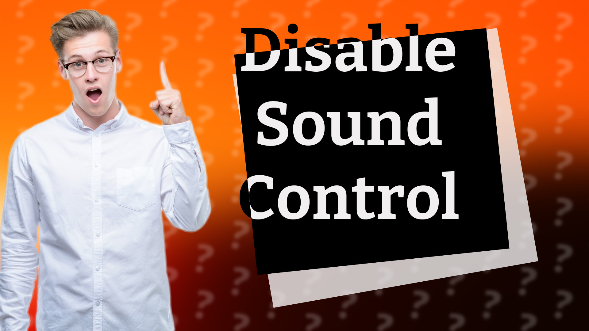 Disable Sound Control