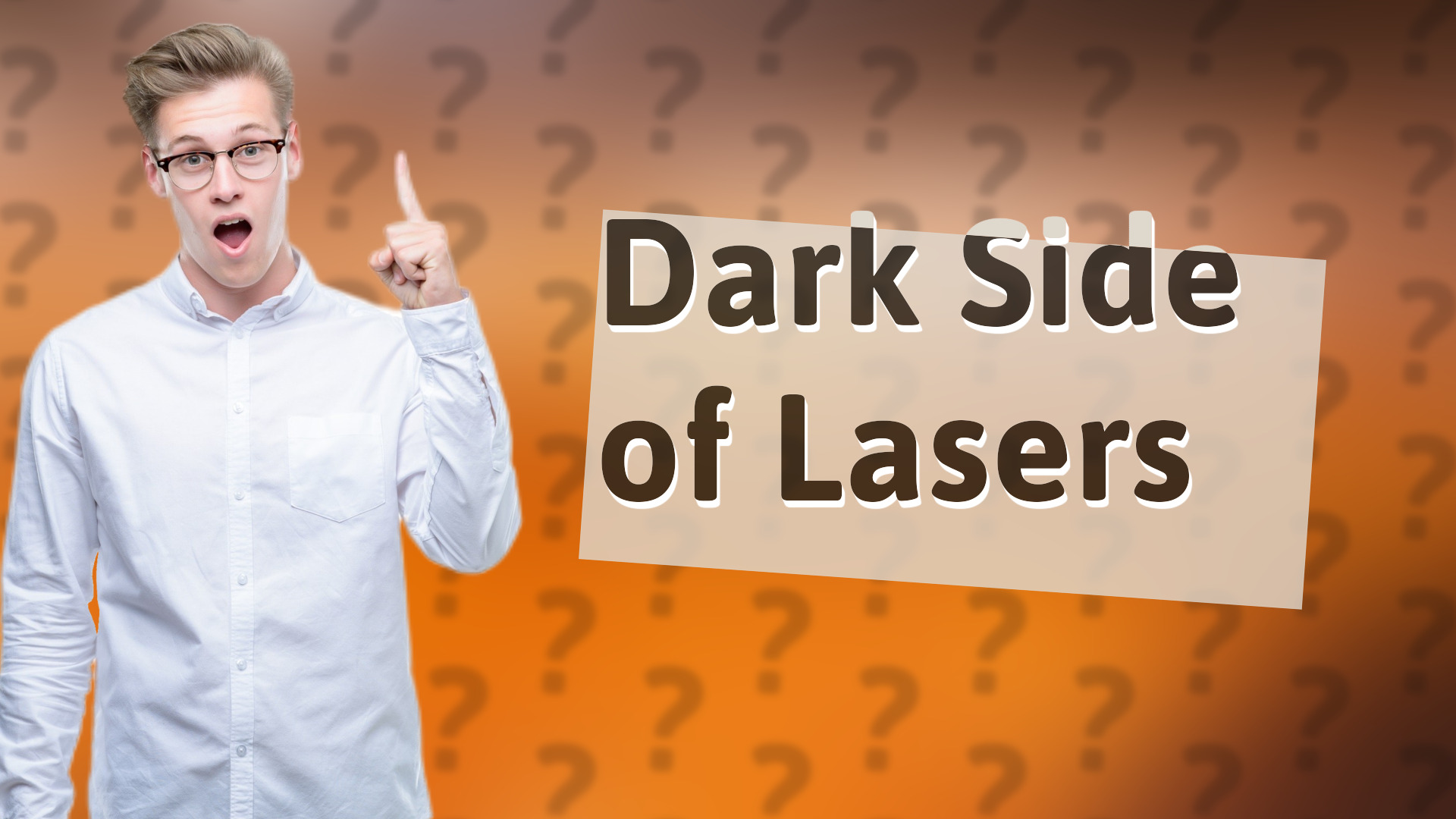 Dark Side of Lasers
