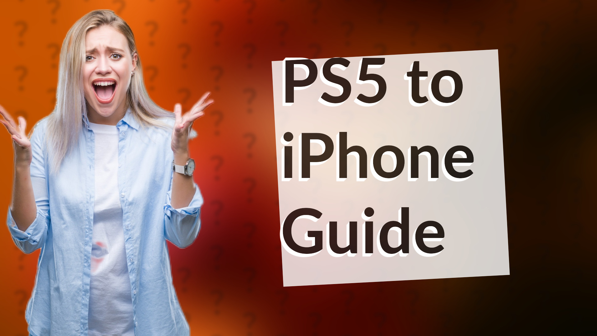 PS5 to iPhone Guide