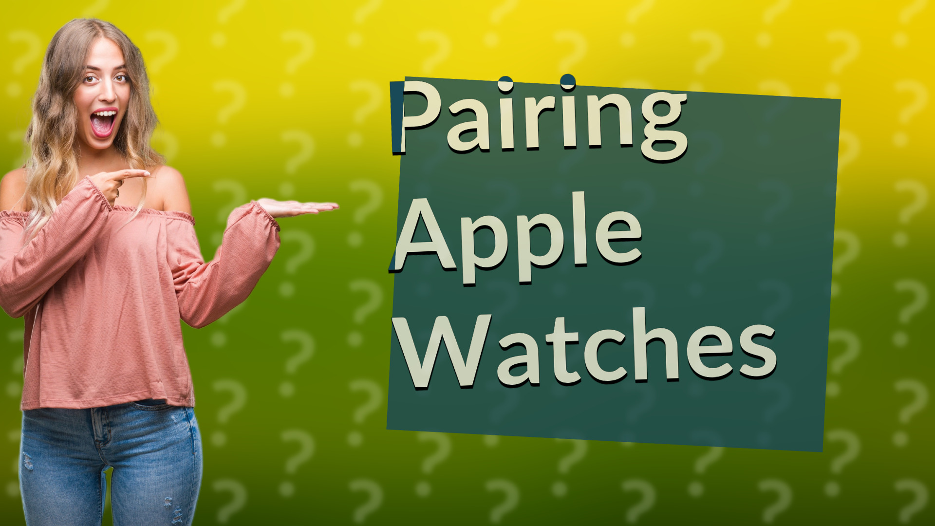 Pairing Apple Watches
