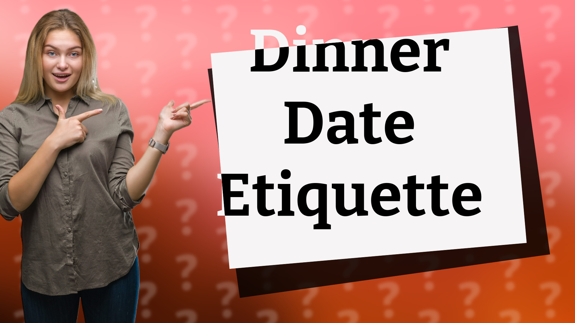 Dinner Date Etiquette